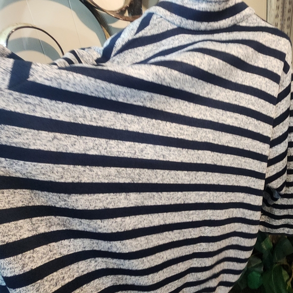 Ulla Popken Active Sport Striped Polyester Zip Jacket - Picture 10 of 13